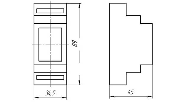Габаритные размеры реле ЕЛ-М